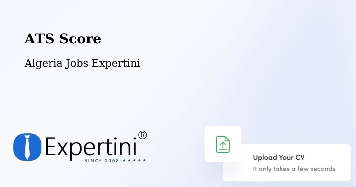 Resume ATS Score & Job Description Match Tool – Chlef - Algeria Jobs Expertini