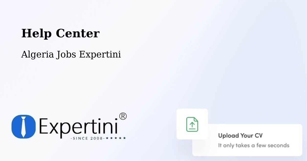Help Center – Chlef - Algeria Jobs Expertini