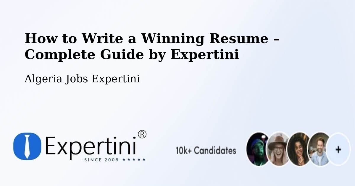 Resume Writing Guide for Job Seekers – Chlef - Chlef, Algeria Jobs Expertini